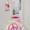 Peace Sign Area Rug Sizes - In Context (vertical)