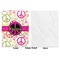 Peace Sign Baby Blanket (Single Side - Printed Front, White Back)