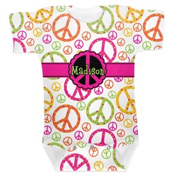 Peace Sign Baby Bodysuit (Personalized)