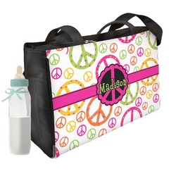 Peace Sign Diaper Bag w/ Name or Text