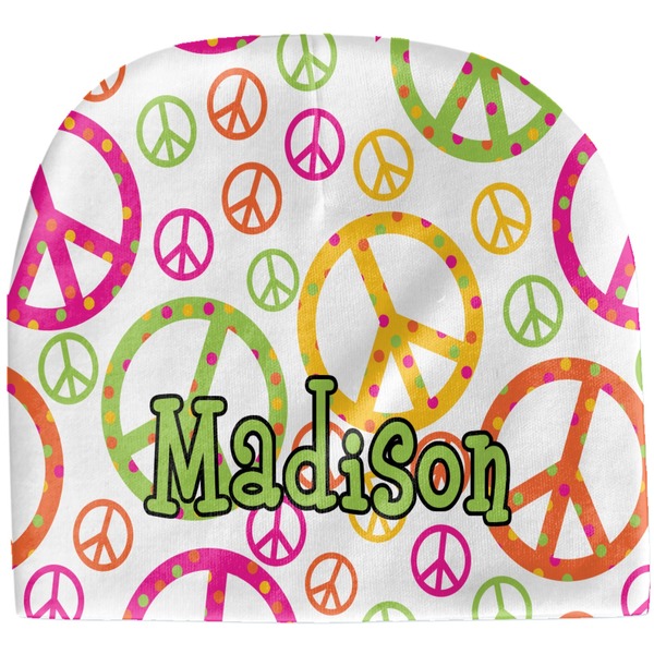 Custom Peace Sign Baby Hat (Beanie) (Personalized)