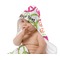 Peace Sign Baby Hooded Towel on Child