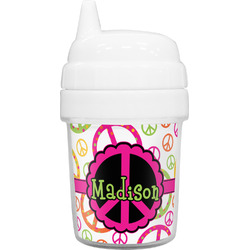 Peace Sign Baby Sippy Cup (Personalized)