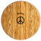 Peace Sign Bamboo Cutting Boards - FRONT