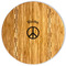 Peace Sign Bamboo Cutting Board (Personalized)