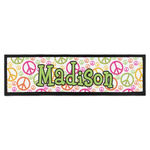Peace Sign Bar Mat (Personalized)