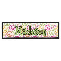 Peace Sign Bar Mat (Personalized)