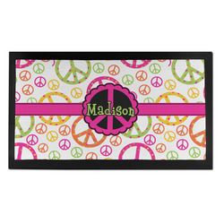 Peace Sign Bar Mat - Small (Personalized)