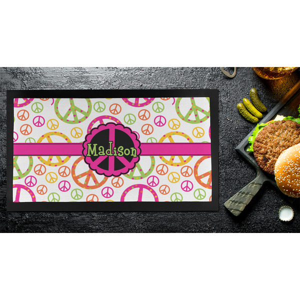 Peace Sign Bar Mat - Small - LIFESTYLE