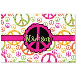 Peace Sign Woven Mat (Personalized)