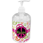 Peace Sign Acrylic Soap & Lotion Bottle (Personalized)