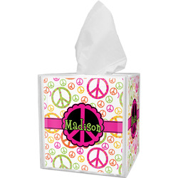 Peace Sign Tissue Box Cover (Personalized)