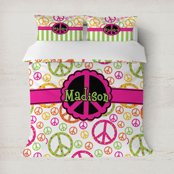 Peace Sign Duvet Cover (Personalized)