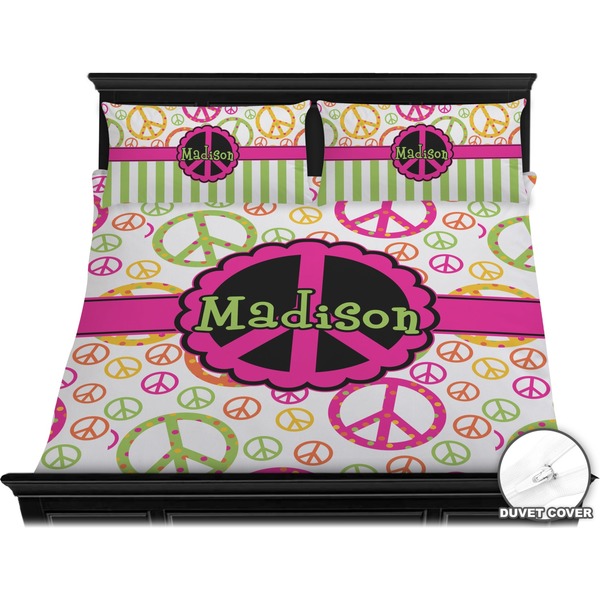Peace Sign Bedding Set (King) - Duvet