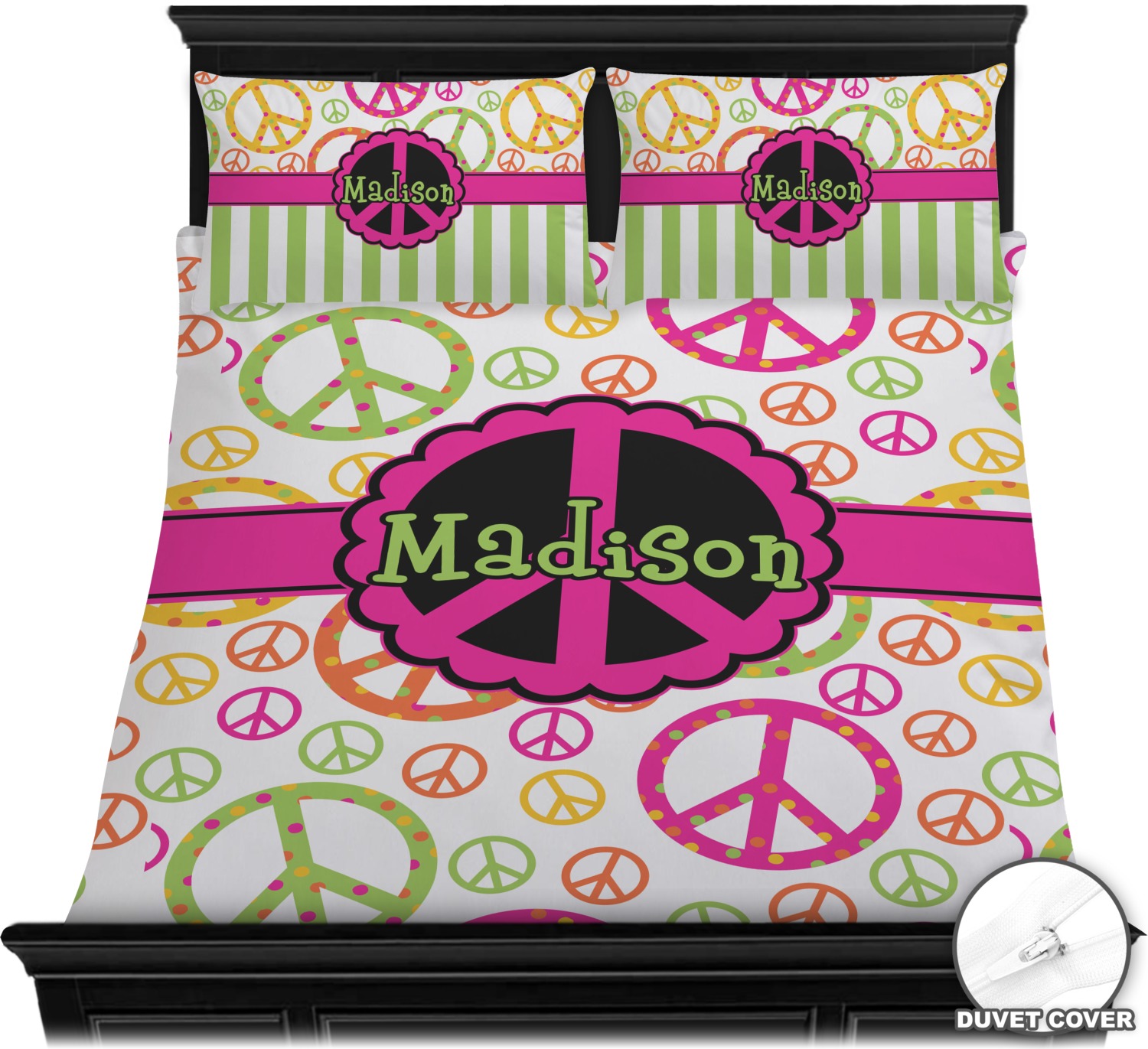 Peace Sign Duvet Covers Personalized Youcustomizeit