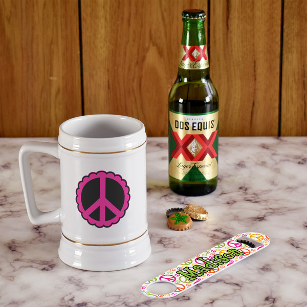 Peace Sign Beer Stein - In Context