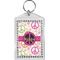 Peace Sign Bling Keychain (Personalized)