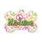 Peace Sign Bone Shaped Dog ID Tag - Small (Personalized)