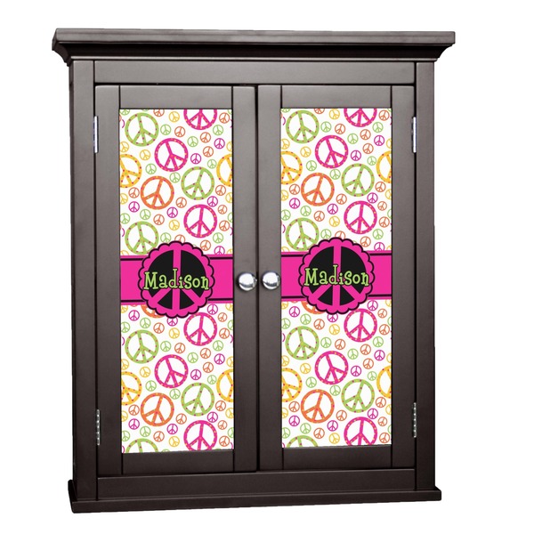 Custom Peace Sign Cabinet Decal - Medium (Personalized)
