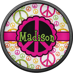 Peace Sign Cabinet Knob (Black) (Personalized)