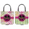 Peace Sign Canvas Tote - Front and Back