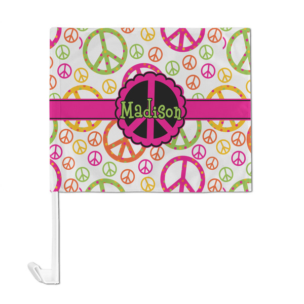 Peace Sign Car Flag - Large - FRONT