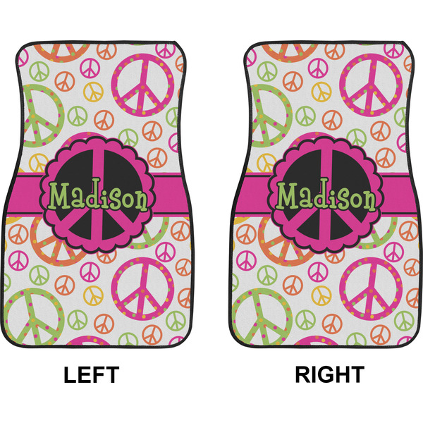 Peace Sign Car Mat Front - Approval