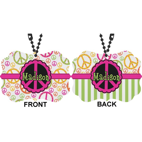 Peace Sign Car Ornament (Approval)