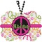 Peace Sign Rear View Mirror Decor (Personalized)