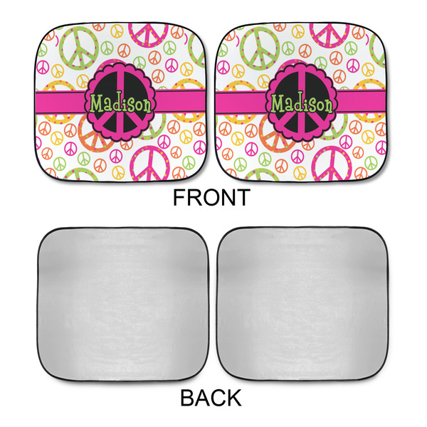 Peace Sign Car Sun Shades - APPROVAL