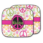 Peace Sign Car Sun Shade - Two Piece (Personalized)