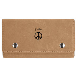 Peace Sign Cards & Dice Set - Light Brown (Personalized)