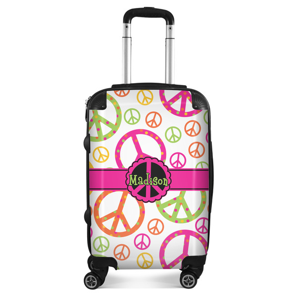 Custom Peace Sign Suitcase (Personalized)