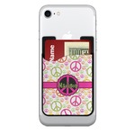 Peace Sign 2-in-1 Cell Phone Credit Card Holder & Screen Cleaner (Personalized)