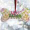 Peace Sign Ceramic Dog Ornaments - Parent