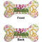 Peace Sign Ceramic Flat Ornament - Bone Front & Back (APPROVAL)