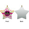 Peace Sign Ceramic Flat Ornament - Star Front & Back (APPROVAL)