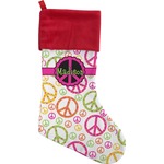 Peace Sign Holiday Stocking (Personalized)