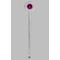 Peace Sign Clear Plastic 7" Stir Stick - Round - Single Stick