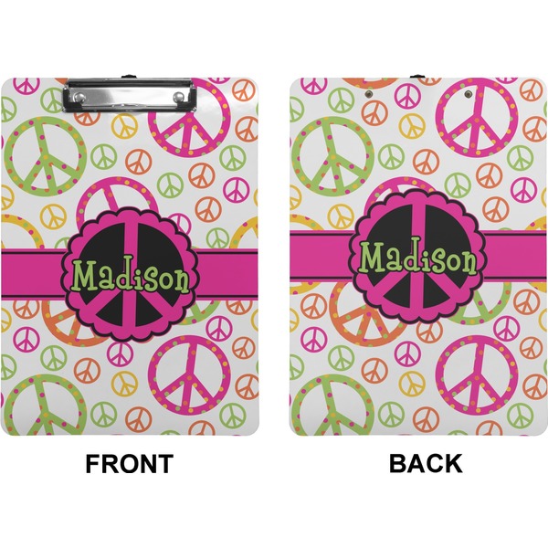 Peace Sign Clipboard (Letter) (Front + Back)