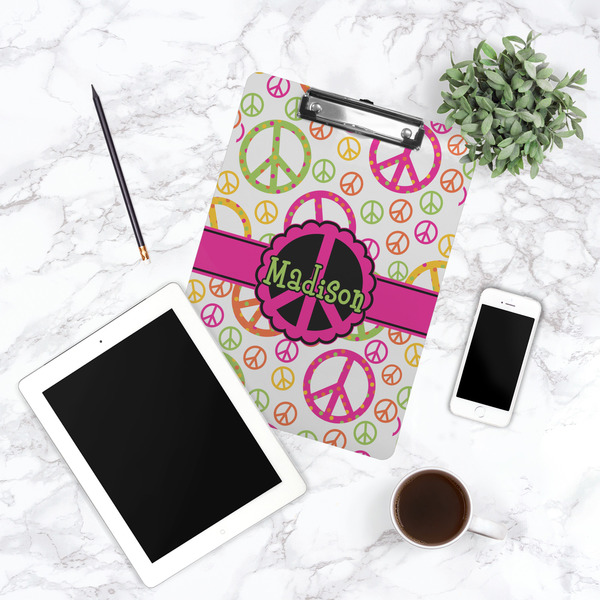 Peace Sign Clipboard - Lifestyle Photo