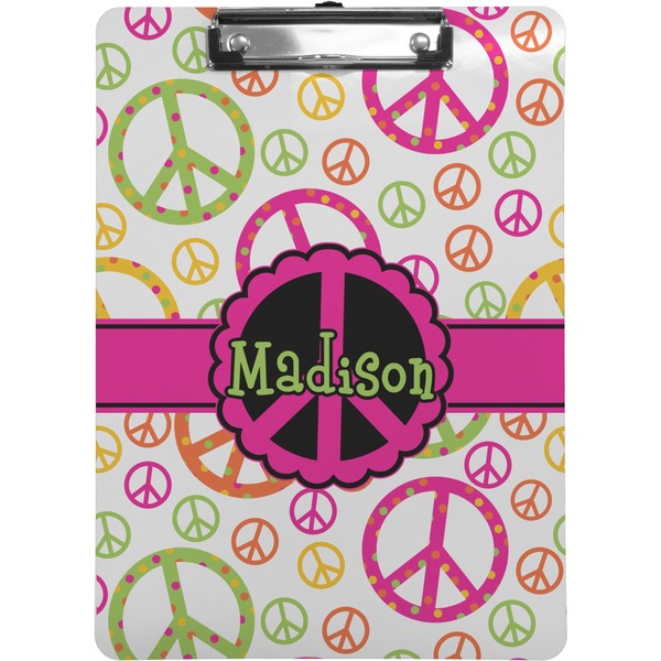 Custom Peace Sign Clipboard (Personalized)