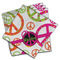 Peace Sign Cloth Napkins - Personalized Dinner (PARENT MAIN Set of 4)