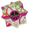 Peace Sign Cloth Napkins - Personalized Lunch (PARENT MAIN Set of 4)