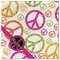 Peace Sign Cloth Napkins - Personalized Lunch (Single Full Open)