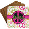 Peace Sign Coaster Set (Personalized)