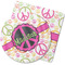 Peace Sign Rubber Backed Coaster (Personalized)