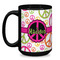 Peace Sign Coffee Mug - 15 oz - Black