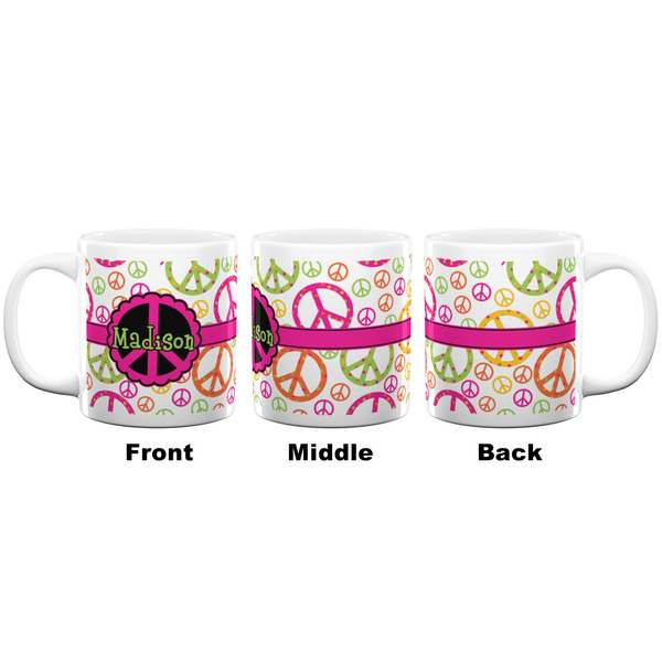 Peace Sign Coffee Mug - 20 oz - White APPROVAL