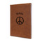 Peace Sign Leatherette Journal - Double Sided (Personalized)
